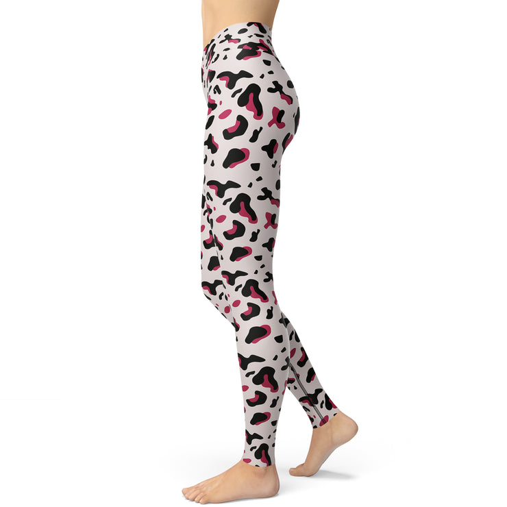 Berry Cheetah Yoga Leggings