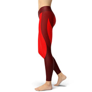 Red Heart Shapewear Yoga Leggings