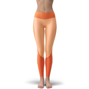 Tangerine Heart Shapewear Pattern Yoga Leggings