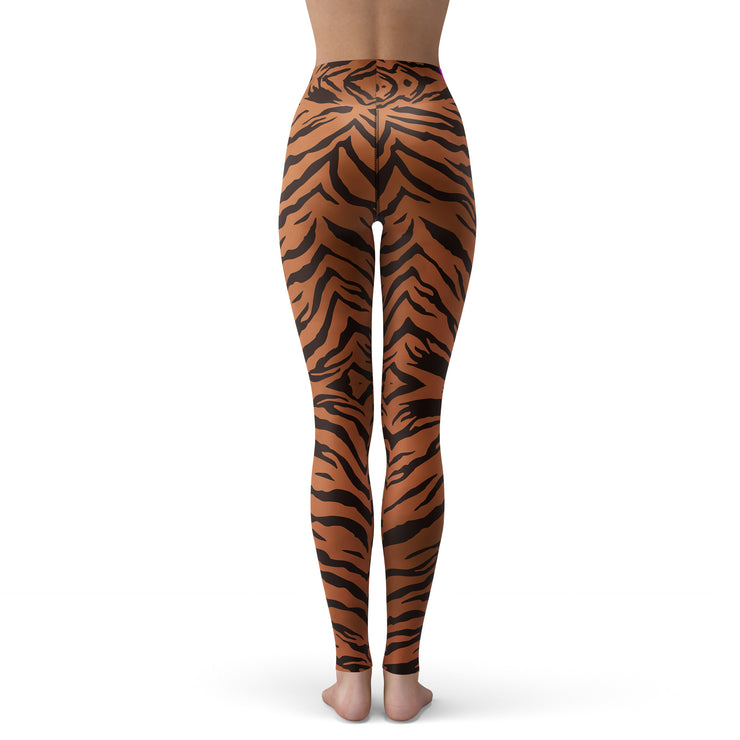 Caramel Tiger Yoga Leggings