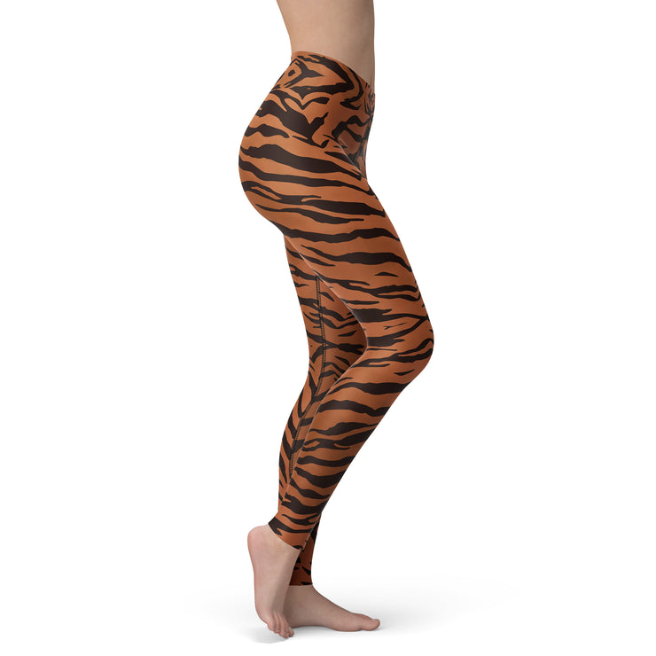 Caramel Tiger Yoga Leggings