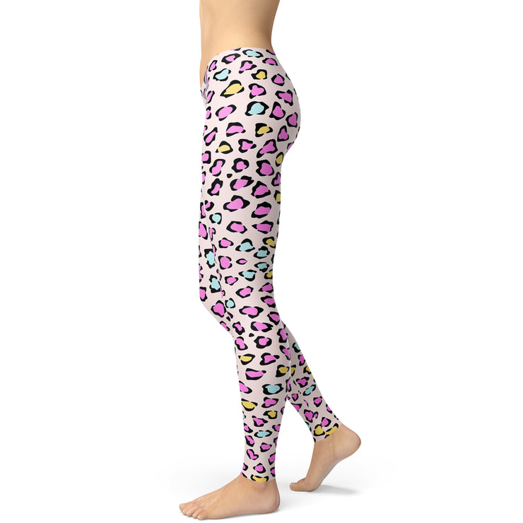 Colorful Cheetah Print Leggings