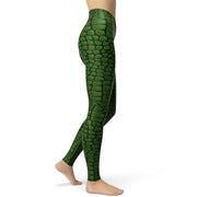Crocodile Print Yoga Leggings