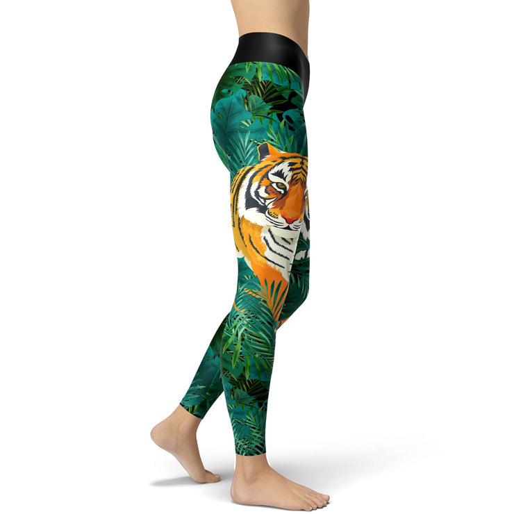 Jungle Tiger Yoga Leggings