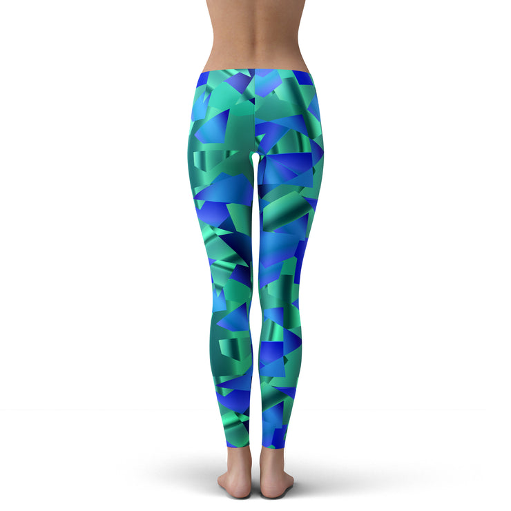 Emerald Sapphire Yoga Leggings