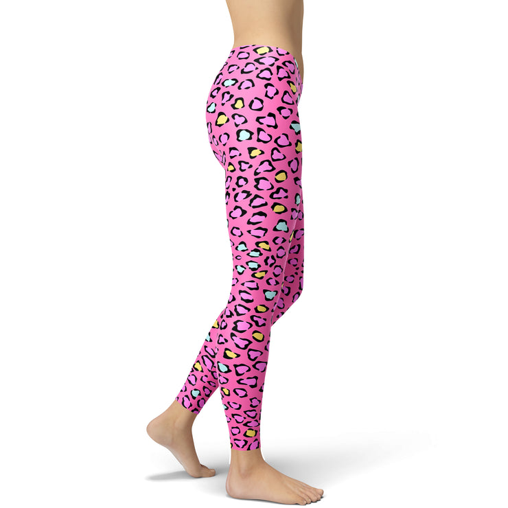 Pink Cheetah Print Leggings