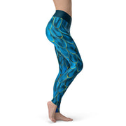 Mermaid Pattern Yoga Leggings