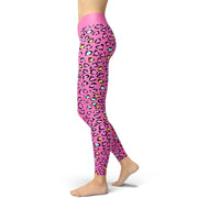 Pink Cheetah Print Yoga Pants