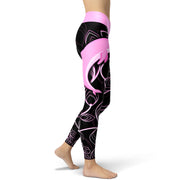 Pink Dolphin Yoga Leggings
