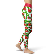 Strawberry Pattern Yoga Leggings