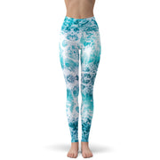 Seawater Waves Yoga Pants