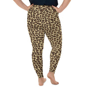 Leopard Print Plus Size Leggings | Yoga Pants | Activewear | Lily Mist