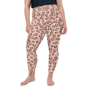Pink Leopard Print Plus Size Leggings | Yoga Pants | Activewear | Lily Mist