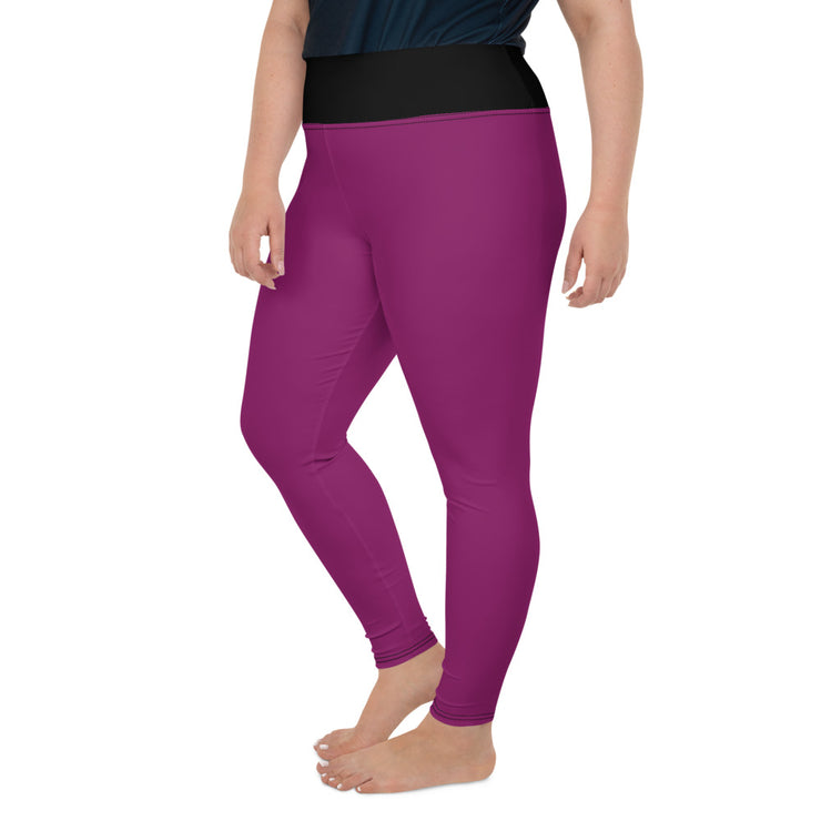 Magenta Plus Size Leggings | Yoga Pants | Activewear | Lily Mist