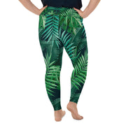 Palm Print Plus Size Legging