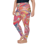 Pink Planet Plus Size Leggings | Yoga Pants | Activewear | Lily Mist