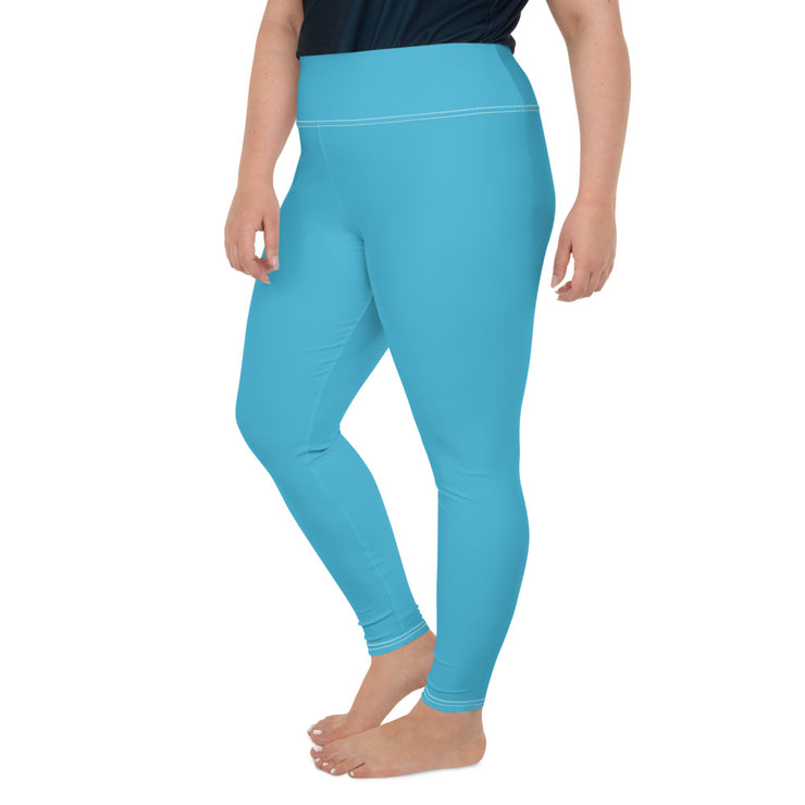 Blue Plus Size Leggings | Yoga Pants | Activewear | Lily Mist
