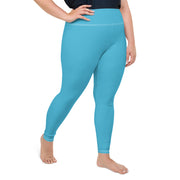 Blue Plus Size Leggings | Yoga Pants | Activewear | Lily Mist