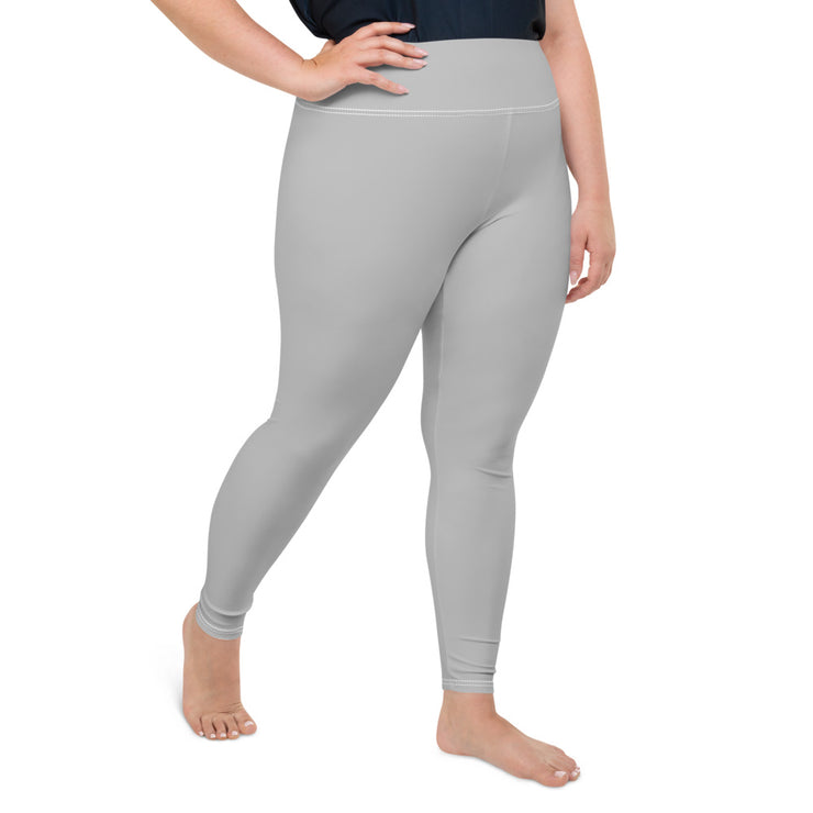 Grey Plus Size Leggings | Yoga Pants | Activewear | Lily Mist