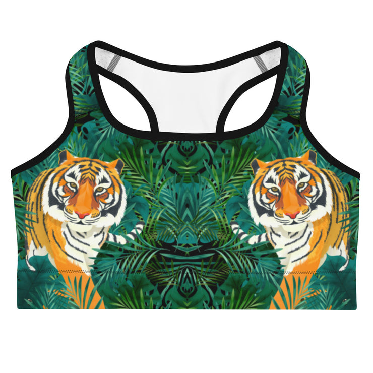 Jungle Tiger Sports Bra | Yoga Wear | Activewear | Lily Mist