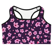 Purple Pink Lily Sports Bra | Yoga Wear | Activewear | Lily Mist