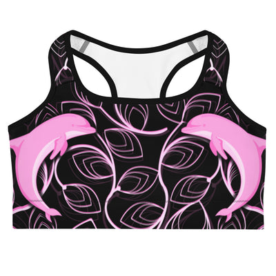 Pink Dolphin Sports Bra | Yoga Wear | Activewear | Lily Mist