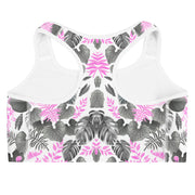 Pink Leaf Sports Bra | Yoga Wear | Activewear | Lily Mist