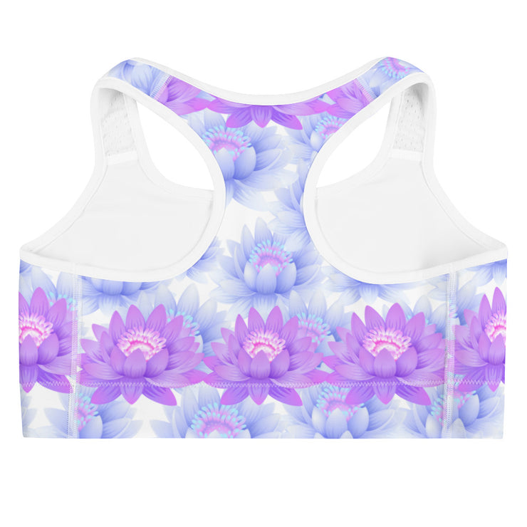 Lilac Lotus Sports Bra | Yoga Wear | Activewear | Lily Mist