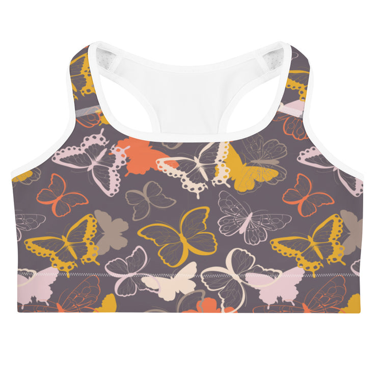 Bright Butterfly Sports Bra | Yoga Wear | Activewear | Lily Mist