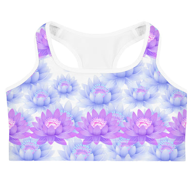 Lilac Lotus Sports Bra | Yoga Wear | Activewear | Lily Mist