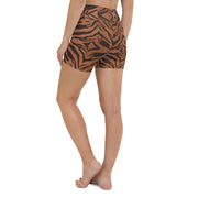 Caramel Tiger Yoga Shorts