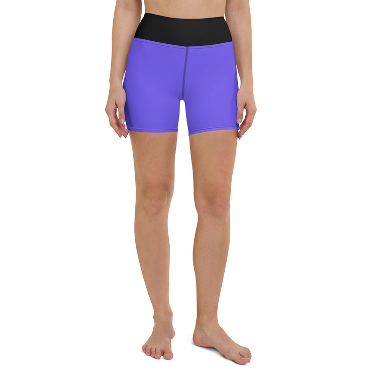 Bright Purple Yoga Shorts