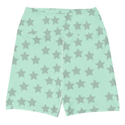 Mint Green Star Yoga Shorts