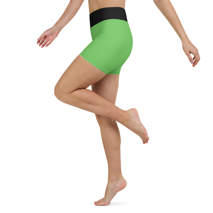 Bright Green Yoga Shorts