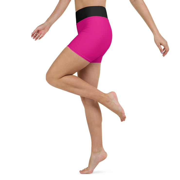 Bright Pink Yoga Shorts
