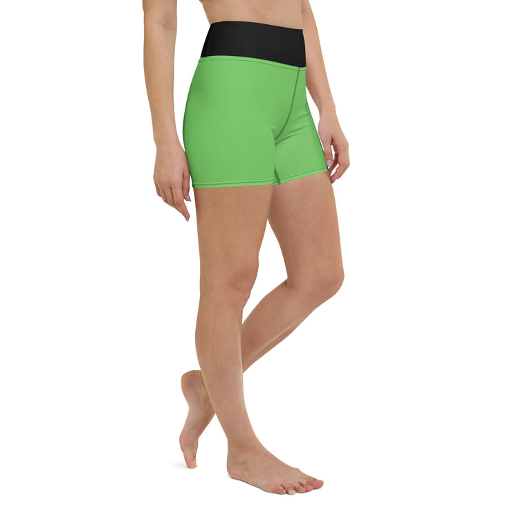 Bright Green Yoga Shorts
